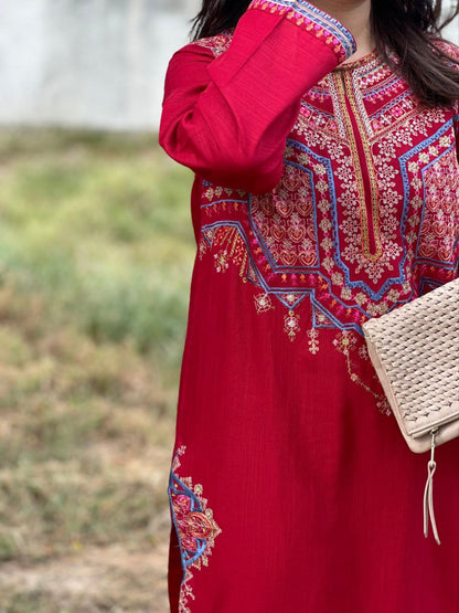 Pk Two pieces set (Red)