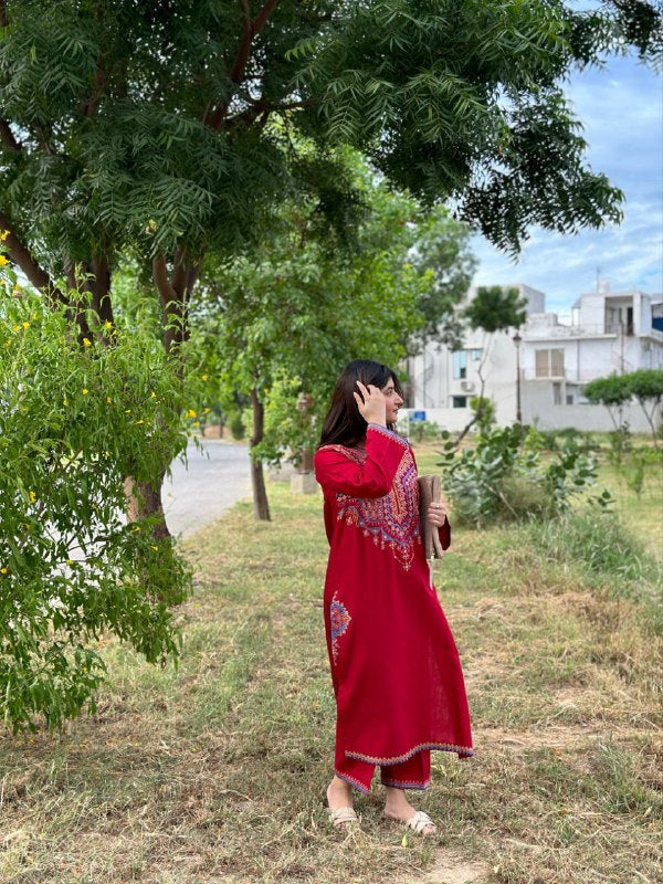 Pk Two pieces set (Red)