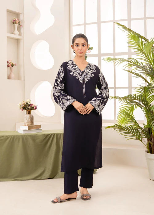 Pk Single Kameez (Navy Blue)