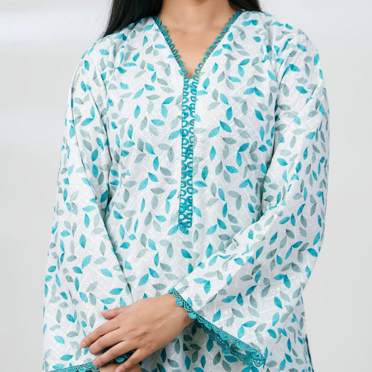 Pk Two pieces set (Printed Green)