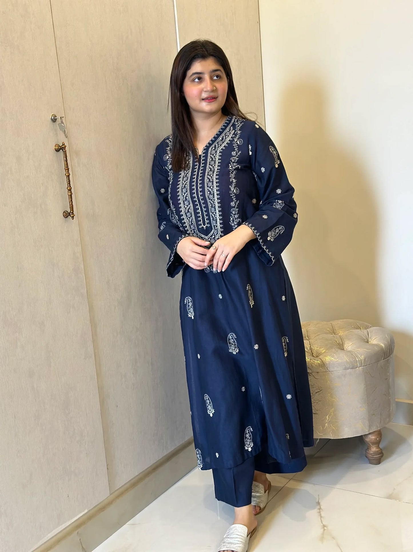 Pk Two pieces set (Navy Blue)