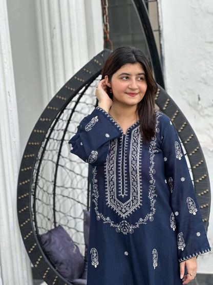 Pk Two pieces set (Navy Blue)